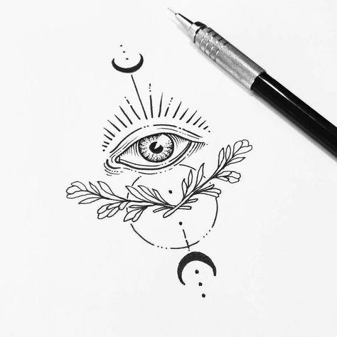 "El ojo que lo ve todo" by @sollefe | #blackworknow if you would like to be featured  Submissions/business inquiries blackworknow@gmail.com  Follow our tattoo page @blacktattoonow Ojo Tattoo, Kunst Tattoos, Inspiration Tattoos, Tattoo Now, Eye Tattoo, Nature Tattoos, Black And White Illustration, 7k Followers, Eye Drawing