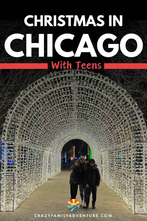 There are so many great things to do in Chicago at Christmas with teens! Check our our itinerary with our top 5 picks of what to do in Chicago at Christmas time with teens! Chicago At Christmas Time, Chicago With Teens, Chicago Kids Activities, Chicago At Christmas, Christmas In Chicago, What To Do In Chicago, Lunch At Home, South Dakota Road Trip, Chicago Christmas