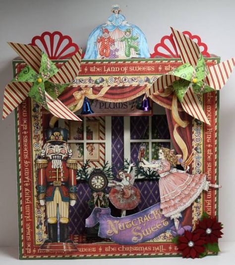 Nutcracker Image, Papercraft Christmas Cards, Nutcracker Sweet, Me Me Me, Christmas Shadow Boxes, Office Christmas, Me Me, Christmas Door Decorations, Graphic 45