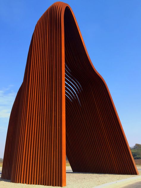 Gallery of Mountain / Zhaohong Zhang - 14 Mountain Sculpture, Architectural Sculpture, Geometric Architecture, Geometric Sculpture, Landscape Elements, Public Sculpture, Parametric Design, Steel Sculpture, Diagram Architecture