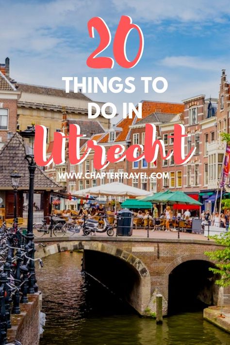 Utrecht is a very authentic Dutch city with beautiful architecture and little canals. A day trip to Utrecht is easy to undertake, as the city is located in the heart of the Netherlands. It’s also easy to combine with a trip to Amsterdam. Are you planning on spending one day in Utrecht? Or perhaps even more days? Then be sure to use this article for inspiration! It includes 20 fun things to do in Utrecht, with lots of fun activities, great hotspots and more! #Utrecht #Netherlands Travel Restaurant, Travel Flight, Flight Travel, Camping Holiday, Cycling Tour, Destinations Travel, Netherlands Travel, Family Destinations, Amsterdam Travel