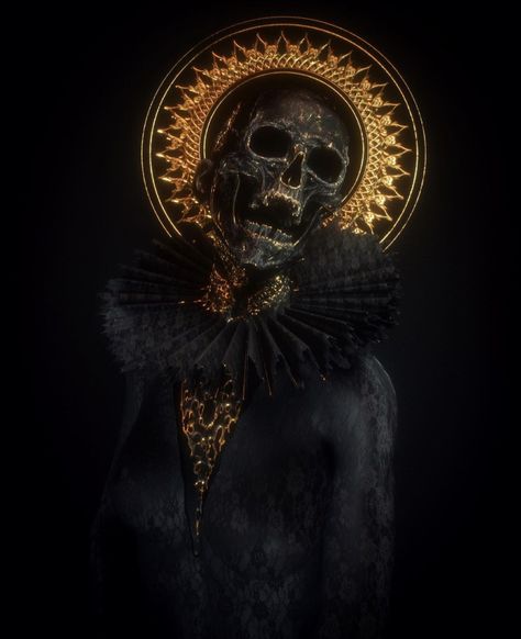 #skull Black And Gold Tattoo, Occult Philosophy, Skull Aesthetic, Sculpture Photography, Emotional Painting, Victoria Secret Wallpaper, Skeleton Illustration, Dark Red Wallpaper, Secret Space