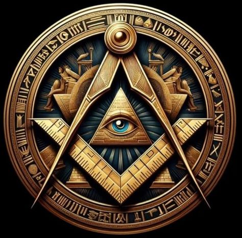 Eye Of Horus Art, Masonic Tattoos, Freemason Symbol, Masonic Art, Ace Of Pentacles, Egyptian Fashion, Masonic Symbols, Music Drawings, Illumination Art