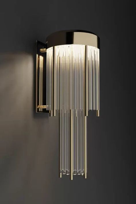 The Pharo Small Wall comes with the same inspiration of the imponent and robust structure of Lighthouses, here in a different design, but with the same idea of bright and luxury to spaces. Made in brass and crystal glass. A new tone to the set of wall lights, any room will glow with this piece. DIMENSIONS Height: 47cm | 18,50” Lenght: 22cm | 8,66” Depth: 22cm | 8,22’’ MATERIALS Body: Brass & Crystal Glass STANDARD FINISHES Body: Gold plated BULBS 3x g9 Halogen Bulbs (40W max)*USA not included Vo New Tone, Small Wall, Crystal Glass, Wind Chimes, Lighthouse, Wall Sconces, Wall Lights, Plating, Lighting