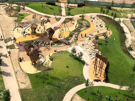 Park Landscape Design, City Playground, Cool Playgrounds, Berkeley Homes, Kids Play Spaces, Adventure Playground, Glamping Resorts, Interior Architecture Drawing, Park Playground