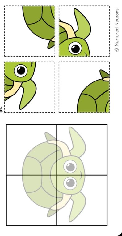 Turtle Games For Preschoolers, Worksheet Preschool Printables, Turtle Activity Preschool, Turtle Worksheets Preschool, Turtle Activities For Toddlers, Cut And Paste Activities Preschool, Turtle Activities For Preschool, Puzzle For Kindergarten, Cut And Paste Activities For Kids