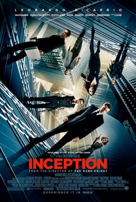 Inception Movie Poster, توم هاردي, Leonardo Dicaprio Inception, Inception Movie, Tom Berenger, The Wolf Of Wall Street, Zombie Land, Ellen Page, Legendary Pictures