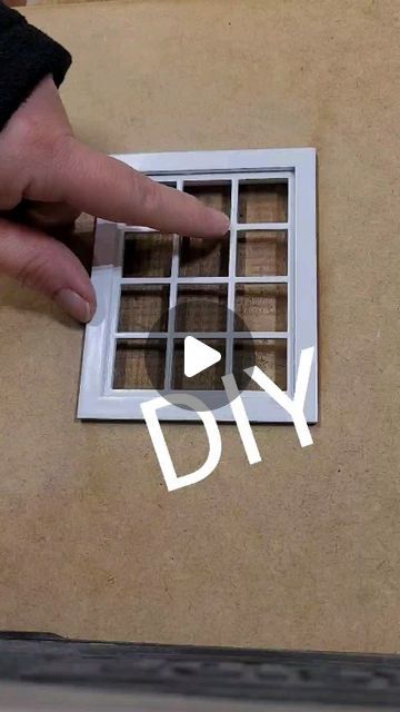 Harv & Evy Mini on Instagram: "DIY window. This is the window for my next project. But what if you want the window color to be different than the wall color, or if you want to change the wall color later. Painting or masking windows is tiring. That's why I tried to find an easy system for this problem. you just have to put it together. and there is also space for the outside wall. hope you like it 😁 #miniatureart #miniatureworld #Miniaturedollhouse #miniaturen #miniature #miniatures #miniaturist #tinythings #12thscale #dollhouse #minithings #dollhouseminiatures #dailymini #dollhousefurniture #tiny #handmade #minis" Dolls House Windows Diy, Doll House Windows Diy, Dollhouse Windows Diy, Miniature Houses Diy How To Make, Fake Window Diy, Doll House Windows, Easy Diy Miniatures, Diy Miniature Furniture, Diy Window Frame