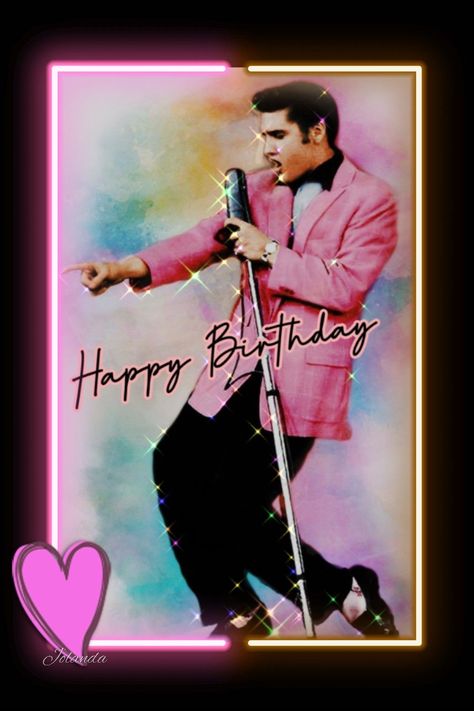 Elvis Presley's Birthday, Elvis Party, Happy 89th Birthday, Happy Birthday Elvis, Elvis Birthday, Elvis Presley Wallpaper, 89th Birthday, Elvis Presley Images, Gorgeous Man