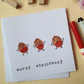 Childrens Christmas Cards, Christmas Cards Handmade Kids, Baby Christmas Crafts, Robin Christmas, Handprint Christmas, Print Christmas Card, Christmas Cards Kids, Christmas Card Art, Homemade Christmas Cards