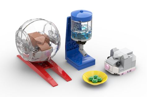 Lego Hamster, Hamster Diy, Awesome Lego, Lego Ideas, Cool Lego, Hamsters, Lego Sets, Table Fan, Kid Stuff