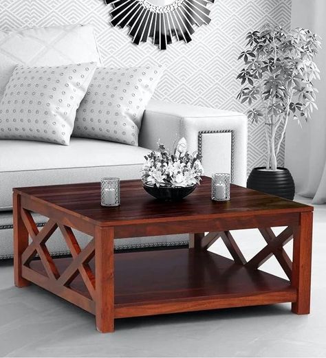 Vodrohome Solid Sheesham Wood Wooden Coffee Table Centre Table for Living Room | Teapoy Center Table for Home (Honey Finish) C#006 Vodrohome Introducing the Solid Sheesham Wood Coffee Table, crafted with premium quality Sheesham wood, perfect for adding a touch of elegance to your Living room. This beautiful living room coffee table is all you need to add earthy decor hues to your home. Sheesham wooden coffee table serves as the perfect centerpiece to transform any living room into a stylish... Centre Table Design Wooden, Centre Table Living Room Modern, Centre Table For Living Room, Wooden Center Table, Centre Table Living Room, Tea Table Design, Earthy Decor, Centre Table, Table For Living Room