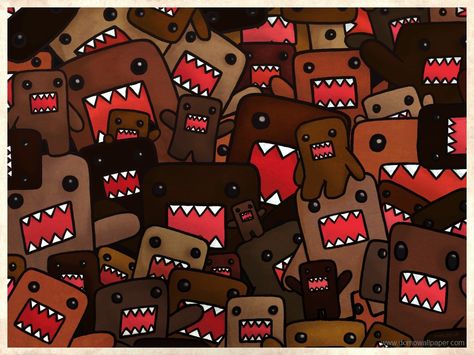 Domo Kun Desktop Wallpaper, Domo Wallpaper Desktop, Domo Background, Domo Kun Wallpapers, Domo Icon, Domo Wallpaper, Domo Pfp, Pink Domo, Scene Emo Wallpaper