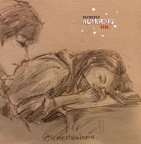 Teenage Love Drawing, The Look Of Love Drawing, Journal About Crush Aesthetic, How To Make Sketch From Photo, Unrequited Love Sketching, Drawing Ideas Crush, Romantic Drawings Of Couples Sketches Art, Crush Sketches Drawing, Easy Love Drawings Simple