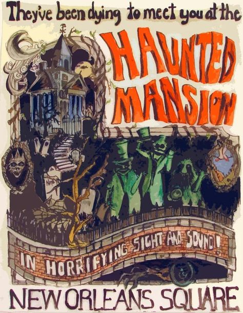 Haunted Mansion Poster, Disneyland Wallpaper, Disneyland Poster, Creepy Disney, Haunted Mansion Disney, Haunted Mansion Halloween, Haunted Mansion Disneyland, Foolish Mortals, Board Table