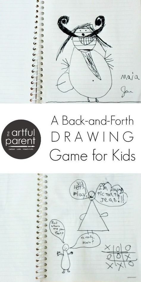 A Back-and-Forth Drawing Game for Kids Artful Parent, Drawing Games For Kids, Person Drawing, Pediatric Dentistry, Drawing Games, Homeschool Art, Game For Kids, Crafty Kids, Fun For Kids