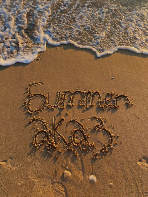 Writing In Sand, Aesthetic Writing, Sand Sea, Summer 2023, The Beach, Writing, Art