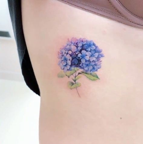 Sorry Mom Tattoo, Hydrangea Tattoo, Blue Hydrangea Bouquet, Gladiolus Tattoo, Starfish Tattoo, Purple Tattoos, Flower Tattoo Ideas, Rose Tattoo Sleeve, Quill And Ink