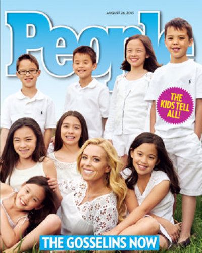 (Bottom, Leah; middle from left, Mady, Cara, Kate and Hannah; and top from left, Aaden, Joel, Alexis and Collin.) Kate Plus 8 Now, Kate Gosselin Kids, Kate Plus 8, People Magazine Covers, Kate Gosselin, Teens Movies, Paula Deen, Reality Tv Shows, People Magazine