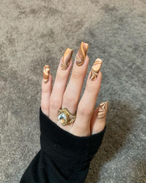 Watermarble Nail Art, Watermarble Nails, Water Marbling, Aesthetic Tiktok, Diy Nails, Aesthetic Art, Nail Inspo, Heart Ring, Nail Art