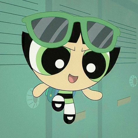 Buttercup Powerpuff Girls Aesthetic, Powerpuff Buttercup, Buttercup Powerpuff Girl, Powerpuff Kızları, Mint Green Wallpaper Iphone, Power Puff Girls Z, Powerpuff Girls Wallpaper, Childhood Characters, Phone Wallpaper Boho