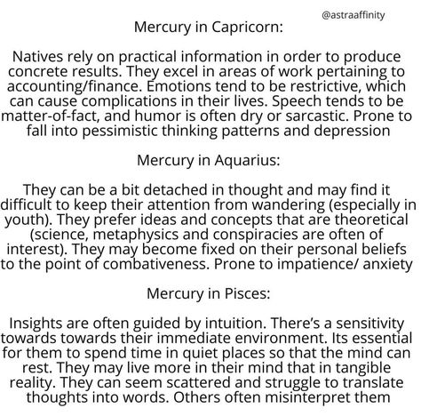 Mercury In Capricorn Astrology, Mercury In Capricorn, Capricorn Mercury, Mercury In Aquarius, Capricorn Astrology, Capricorn Pisces, Mercury Sign, Capricorn Moon, Accounting And Finance