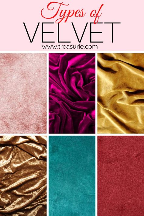 Types Of Velvet Fabric, Velvet Colors Fabric, Heavy Velvet Fabric What To Sew, Velvet Fabric Swatch, Plush Velvet Fabric, Types Of Silk Fabric, Clothing Fabric Patterns, Match Velvet, Soft Toys Making