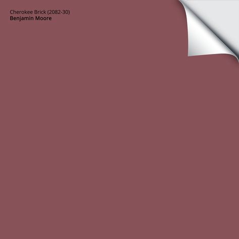 Benjamin Moore Cherokee Brick (2082-30) – Samplize Grape Painting, Paint Sample, Berry Bushes, Cream Paint, Purple Grapes, Paint Samples, Color Samples, Benjamin Moore, Farrow Ball