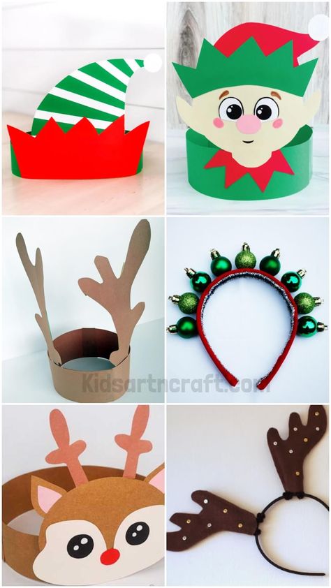 DIY Christmas Headband to Make This Festival Diy Elf Headband, Christmas Headband Craft, Christmas Hat Diy, Christmas Eve Images, Christmas Headband Diy, Christmas Headbands, Headband Diy, Headband Crafts, Kids Craft Room