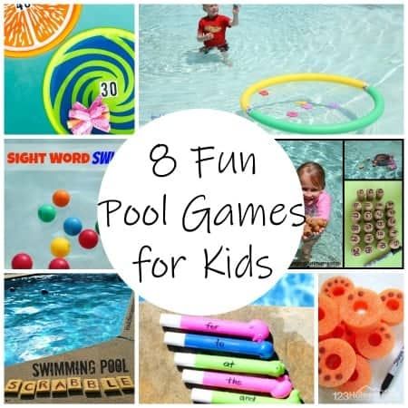 Pool Games To Play, Easy Snow Globe Craft, Pool Games For Kids, Fun Pool Games, Preschool Apple Activities, Swimming Pool Games, Snow Globe Crafts, Water Games For Kids, Pool Activities