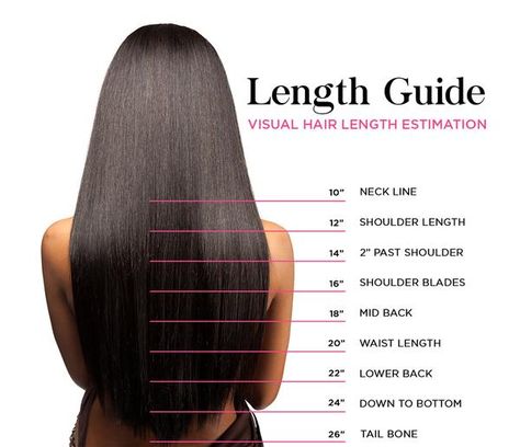 Hair Length Guide, Zbrush Hair, Hair Chart, Hair Extension Lengths, Waist Length Hair, Hair Length Chart, Fluffy Hair, Haircuts For Long Hair, Hair Toppers