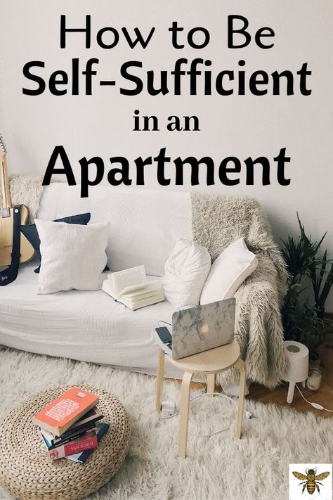 Homesteading doesn't have to include land and a big barn! You can homestead in an apartment or small living space! Check out "How to Be Self-Sufficient in an Apartment"! #smallspacehomesteading #apartmenthomesteading Homestead Apartment, Apartment Homesteading, Small Living Space, Urban Homestead, Homesteading Diy, Homesteading Skills, Homestead Living, Urban Homesteading, Self Sufficiency