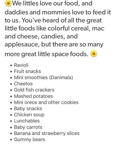 Little Safe Space Food, Ageregre Food, Age Regregression Activities, Régression Age Wallpaper, Régression Age Icon, Régression Age Pfp, Age Regregression Care Giver, Space Snacks, Space Food