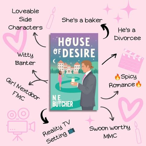 Twenty women. One ring. And the choice of a lifetime. In House of Desire, fantasy dates await. Drama ensues. Sparks fly. When nothing's real on reality TV, can Parker and Anya trust their hearts, or is it just another fabrication from producers? Tune in to find out... Releases September 17th, 2024!! There's still time to join my ARC team! 🔗 In bio #houseofdesire #nebutcher #romancebooks #spicybooks #contemporaryromance #realitytv #thebachelor #thebachelorette College Romance, Tv Romance, Sparks Fly, The Bachelor, Romance Authors, Published Author, Reality Tv Shows, Ex Wives, Contemporary Romances