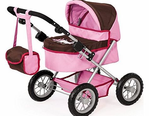 Bayer 39 - 68cm Dolls Pram Trendy Unicorn Design with Bag (Pink/ Brown) No description (Barcode EAN = 4003336130638). http://www.comparestoreprices.co.uk/baby-annabell/bayer-39--68cm-dolls-pram-trendy-unicorn-design-with-bag-pink-brown-.asp Hot Pink Butterfly, Egmont Toys, Kids Pretend Play, Prams And Pushchairs, Dolls Prams, Over The Shoulder Bags, Pink Doll, Unicorn Design, Shopping Basket