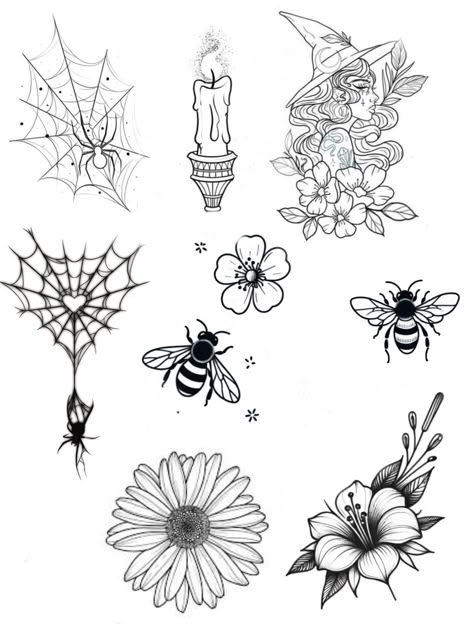 Tim Burton Tattoo, American Traditional Tattoo Ideas, Traditional Tattoo Ideas, Horoscope Tattoos, Henna Tattoo Designs Hand, Flower Line Drawings, Flash Sheet, Tattoo Fails, American Tattoos