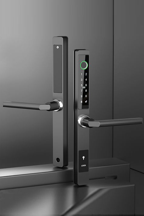 1. Unlocking method: fingerprint, password, credit card, mechanical key, APP. 2. Virtual password: enter the password at any position in the front and rear positions, and enter the correct password in the middle position to unlock the lock, preventing the password from being peeped. 3. USB interface: when the battery power is low, it can be connected to an external USB power supply. Lock For Doors, Smart Lock Front Door, Smart Bedroom Door Lock, Electronic Lock Front Door, Electric Door Lock, Front Door Smart Lock, Automatic Sliding Doors, Keyless Door Lock, Digital Door Lock