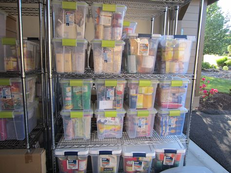 Food Storage Shelves, Emergency Preparedness Food Storage, Food Storage Ideas, Emergency Preparedness Food, Canned Food Storage, Emergency Food Storage, A Moveable Feast, Food Storage Organization, Long Term Food Storage