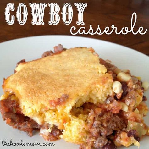 Cowboy Chili, Cheesy Cornbread, Cowboy Casserole, With Cornbread, Cornbread Casserole, Cornbread Mix, Corn Casserole, Beef Dishes, Chili Recipes