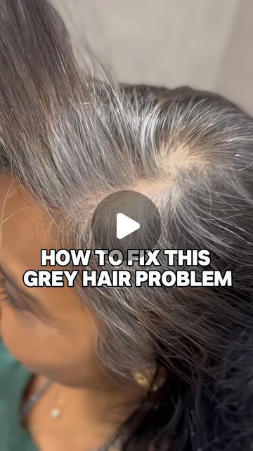 Glen Hew on Instagram: "IMPORTANT NOTE‼️even though it’s dark brown but it still difficult to lift up if you want to go lighter , here is why … 

When you keep covering your white hair / grey hair with dark brown , constantly overlapping with it will become black and harder to lift up ! I suggest you strand test your hair 1st prior to proceed with grey blending highlights or balayage ! Especially if you straighten , relaxing or rebonding your hair , you hair can’t be bleach anymore ! 

How to choose your service ? Know your hair and read below ;) 

Choose highlights if you have 30% and lesser white hair - approx 10-30% prelightening ( some dark some light contrast ) #fhighlight

Choose balayage if you have 30-80% white hair - approx 40-60% prelightening ( gradient toward ends lighter ) #fb Grey Roots Hairstyles, How To Camouflage Grey Hair On Dark Hair, Silver Hair Tan Skin, Blending Gray Hair With Black, Champagne Brown Grey Hair, Grey Blending Light Brown Hair, Shampoo Hair Dye, Highlights To Cover Grey Hair Dark Brown, Grey Blending On Dark Hair