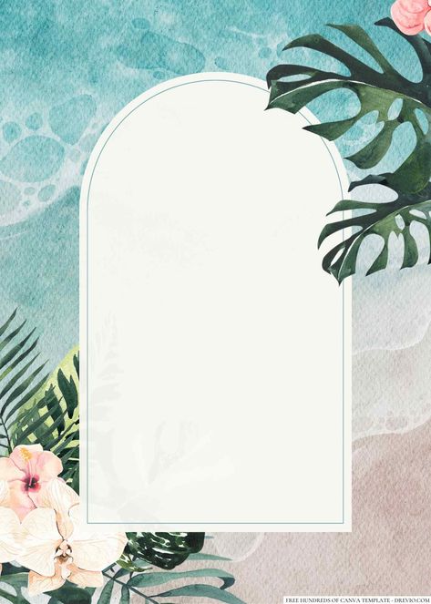 Download Now 16+ Tropical Floral Full Color Canva Wedding Invitation Templates Hola, amigos y amigas! If you're planning a beach wedding, you're in for a real treat with these tropical beach wedding invitations. These invitations have a range of beautiful designs that perfectly ... Beach Invite, Wedding Card Craft, Beach Party Invitations, Beach Invitations, Wallpaper Wedding, Canva Wedding, Tropical Beach Wedding, Theme Template, Beach Birthday