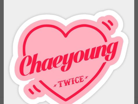 Stickers Twice, Bullet Journal Header Ideas, Twice Heart, Twice Sticker, Stikers Aesthetic, Logo Twice, Header Ideas, Kpop Sticker, Stickers Kpop