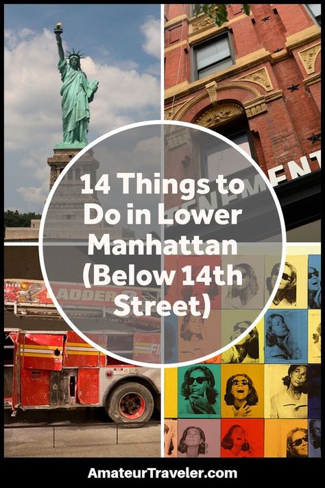 14 Things to Do in Lower Manhattan (Below 14th Street)  #thingstodo #nyc #newyork #travel #trip #vacation Big Apple New York, Nyc Holidays, New York City Vacation, Week In New York, New York Vacation, Hamilton Broadway, Voyage New York, New York City Apartment, Nyc Travel