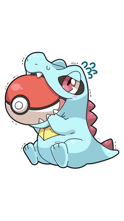 This cute creature is Totodile, the Water-type Starter Pokémon of the Johto region. It is a small blue Pokémon that appears as a bipedal crocodile. Now, this Pokémon is very hungry and is ready to... Pokemon Water Type, Totodile Wallpaper, Totodile Tattoo, Totodile Art, Electric Type Pokemon, Pokemon Totodile, Water Pokemon, Pokemon Art Wallpaper, Pokemon Doodles