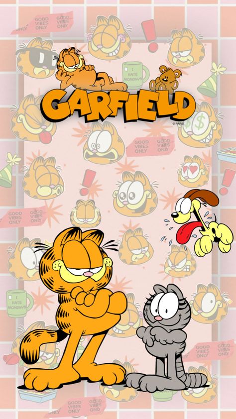 Garfield Wallpaper ❤️🤎🧡 Cute Garfield Wallpaper, Garfield Wallpaper, I Hate Mondays, Hate Mondays, Totally Spies, Tom Jerry, Old Cartoons, Cute Wallpaper, Betty Boop