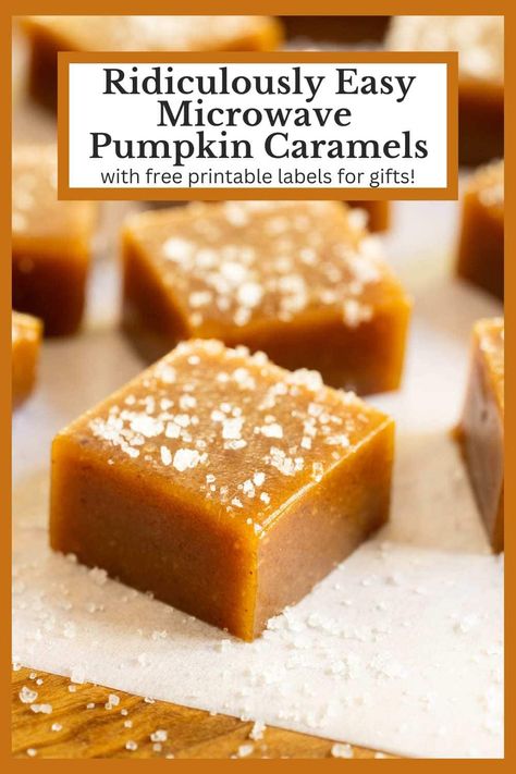 Caramels Recipe, Homemade Caramels, Microwave Caramels, Autumn Favorites, Caramel Candies, Food Fall, Food Thanksgiving, Apple Cider Caramels, Food Christmas