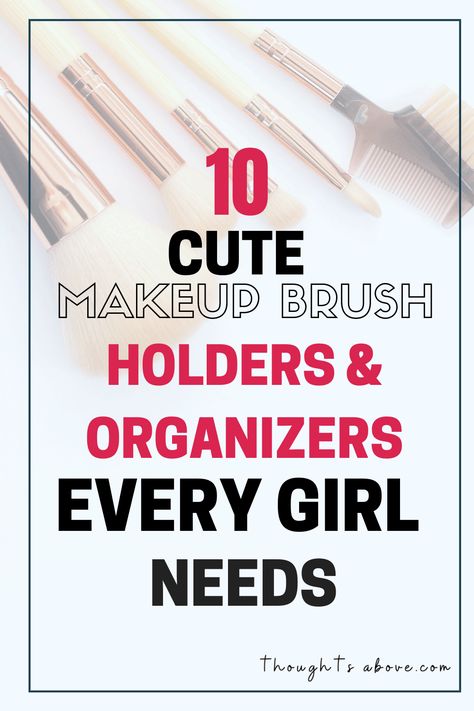 Makeup Brush Holder Ideas, Nails Organization, Makeup Holders, Diy Makeup Brush Holder, Ikea Makeup, Ikea Vintage, Affordable Makeup Brushes, Better Organization, Organisation Tips