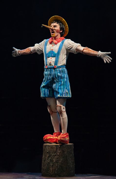 Tyler Jones as Pinocchio in SHREK THE MUSICAL produced by Broadway At Music Circus at the Wells Fargo Pavilion June 11-16. Photo by Charr Crail. Pinocchio Shrek The Musical, Shrek Pinocchio Costume, Shrek The Musical Makeup, Shrek The Musical Costumes, Pinocchio Shrek, Shrek Musical, Fairy Tale Projects, Shrek Jr, Shrek Character