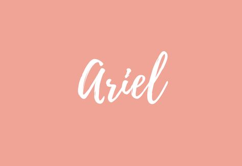 Ariel Name, Sims Names, Name Wallpaper, Baby Names, Ariel, Collage, Pins, Quick Saves