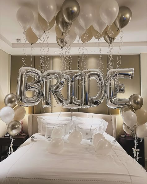 Our classic BRIDE balloons at the Corinthia London 📍 👰🏼 ✨💍🤍 Are you a Bride to Be in 2024? Thinking of having balloons like these or an idea of your own? Dm to enquire for a potential date 👈🤩 Let’s get booking 🎉 • #bridetobe #londonballoons #hoteldecor #balloondelivery #balloondecor #brideballoons #bridedecor #bridalshower #londonevents #corinthia #balloonstylist #balloon #forher #birthdaygirl #ceilingballoons #nudeballoon #bride #corporateeventsdecor #corporateballoons Bachelorette Party Hotel Room, Hotel Bachelorette Party, Bride Balloons, Hen Party Balloons, Bride To Be Decorations, Hen Night Ideas, Bride To Be Balloons, Hen Do Ideas, Hen Party Decorations